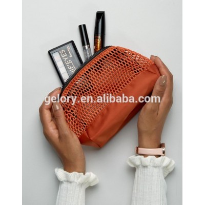 New arrival Mesh Nylon Material and Bag Type wholesale cosmetic bag