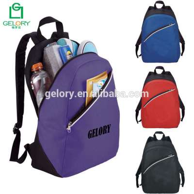 Camping Hiking Use Softback Type Promotional Polyester Backpack