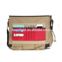 Custom Canvas Messenger Bag Men with Laptop Compartment