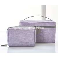 2020 Cheap Simple Style Custom Logo Fashion Canvas Cosmetic Bag